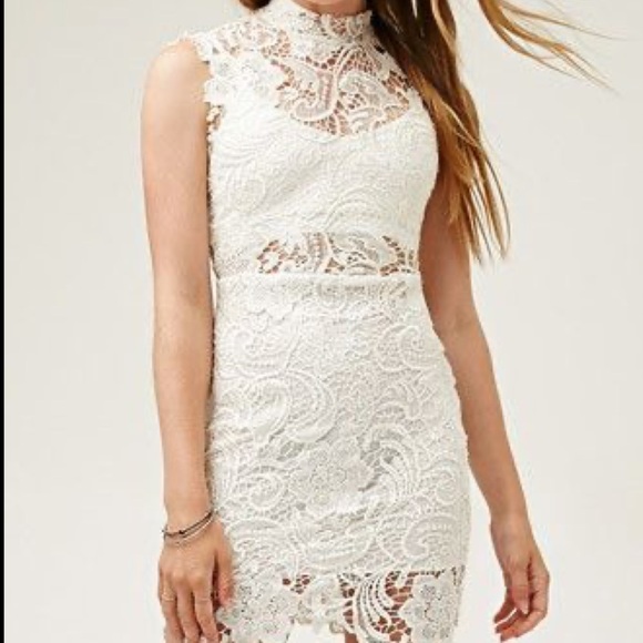 White Lace Dress - Picture 8 of 10